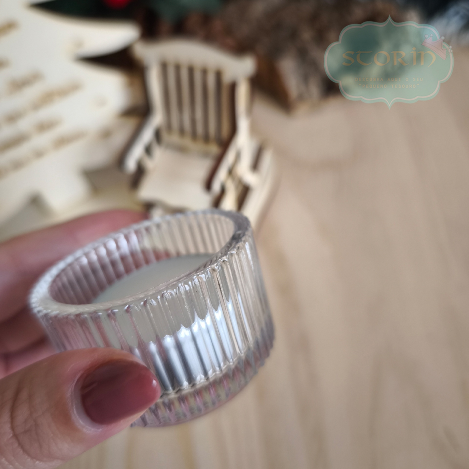 Porta-Velas Natal no Céu Porta-Velas Natal no Céu