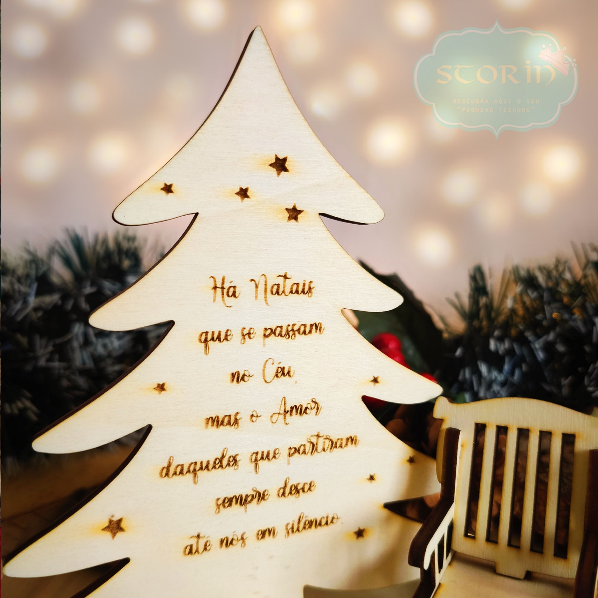 Porta-Velas Natal no Céu Porta-Velas Natal no Céu