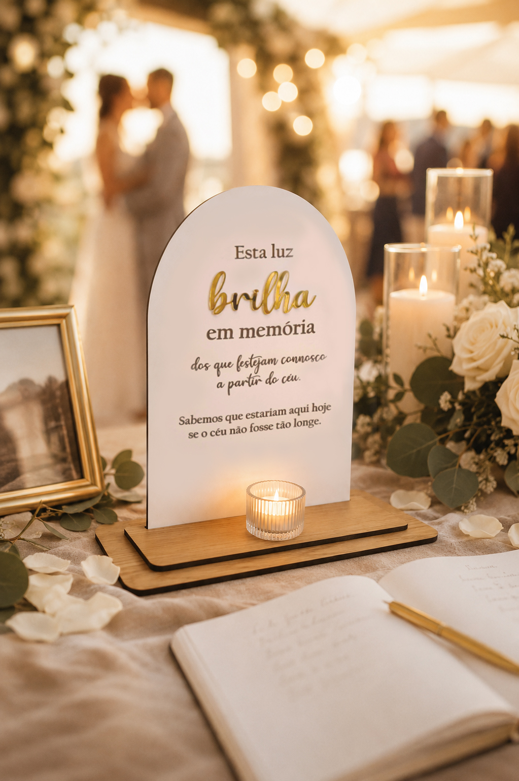 Porta Velas Luz da Memória em Madeira Porta Velas Luz da Memória em Madeira