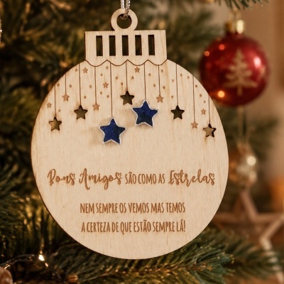 Bola de Natal Bons Amigos