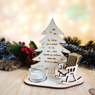 Porta-Velas Natal no Céu