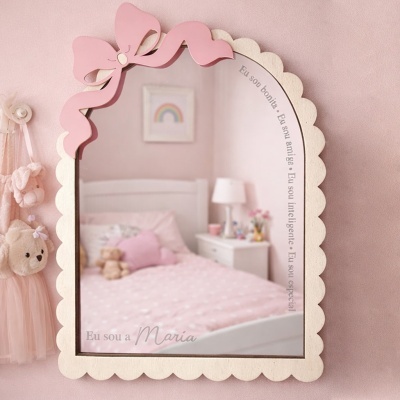 Espelho de Afirmações Personalizado para Criança - Decoração positiva para quarto infantil