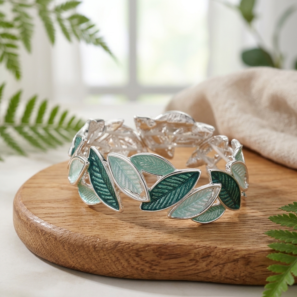 Pulseira Boho Leaf – Primavera/Verão & Design Artístico