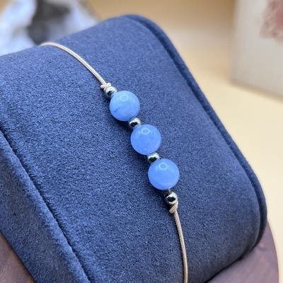 Pulseira Serenidade Azul - Água-Marinha