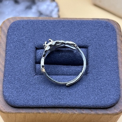 Anel de Prata 925 com Safira Natural e Vermeil Dourado 18k