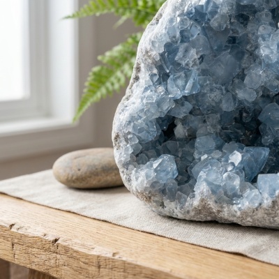 Drusa de Celestina Azul Natural — 9 kg | Madagáscar