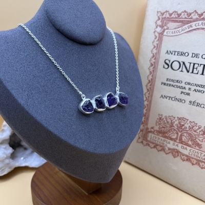 Pingente de Ametista em Prata de Lei 925
