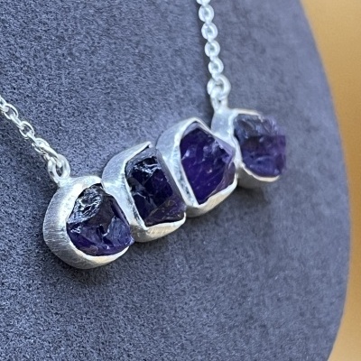 Pingente de Ametista em Prata de Lei 925