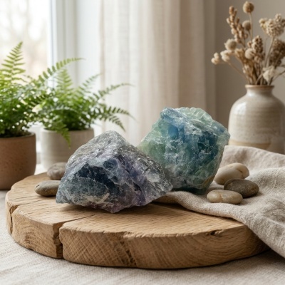 Fluorite Médio e Cru Arco-Íris - Elegância Mineral da Natureza