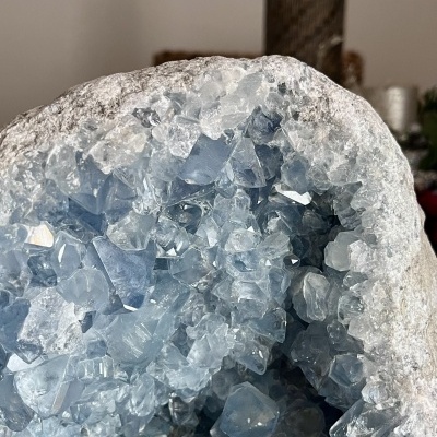 Drusa de Celestina Azul Natural — 9 kg | Madagáscar