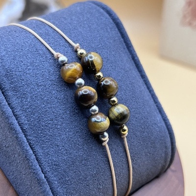 Pulseira Confiança e Coragem - Olho de Tigre