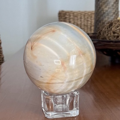 Esfera de Ágata Natural de Madagáscar – 1449 g (100 mm)