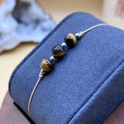 Pulseira Confiança e Coragem - Olho de Tigre