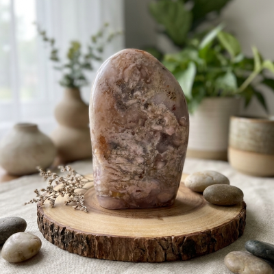 Ágata de Flores Natural — 2,04 kg | Madagáscar