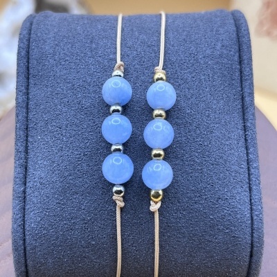 Pulseira Serenidade Azul - Água-Marinha