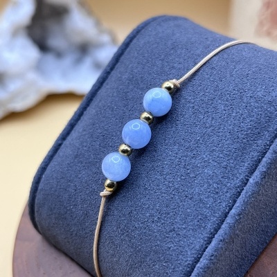 Pulseira Serenidade Azul - Água-Marinha