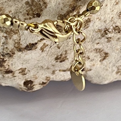 Pulseira Elegante de Ágata Indiana e Hematita - Estilo e Energia