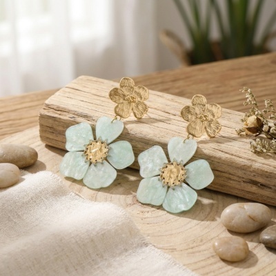 Brincos Flor de Luz – Aço Inoxidável