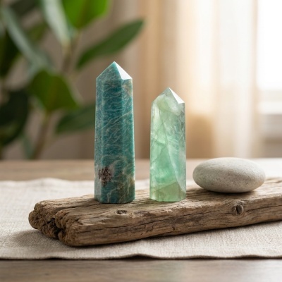 Ponta de Amazonite Polida