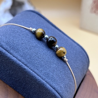 Pulseira Confiança e Coragem - Olho de Tigre