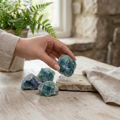 Fluorite Médio e Cru Arco-Íris - Elegância Mineral da Natureza