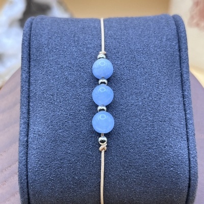 Pulseira Serenidade Azul - Água-Marinha