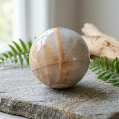 Esfera de Ágata Natural de Madagáscar – 1449 g (100 mm)