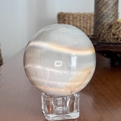 Esfera de Ágata Natural de Madagáscar – 1449 g (100 mm)