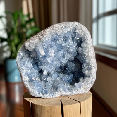 Drusa de Celestina Azul Natural — 9 kg | Madagáscar