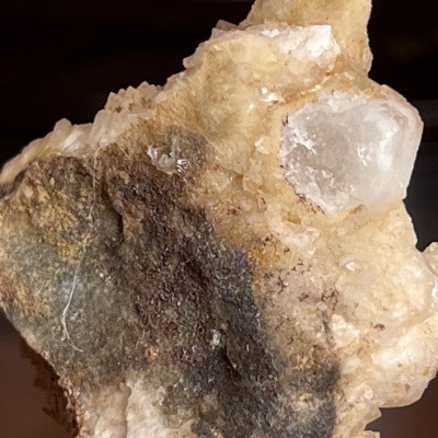 Calcita hialina com quartzo – Sicília, Itália