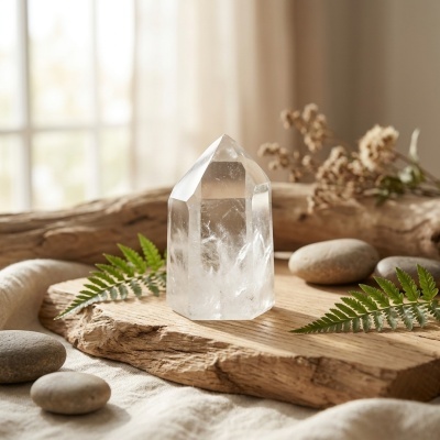 Pontas de Quartzo Branco - Pureza e Energia Cristalina