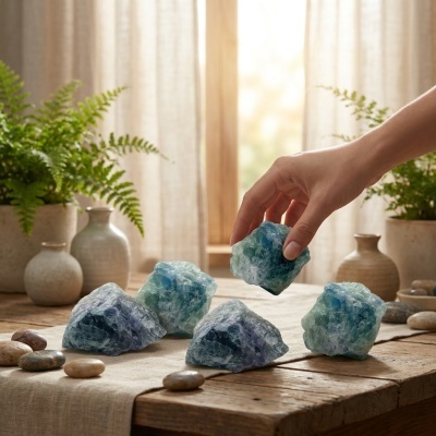Fluorite Médio e Cru Arco-Íris - Elegância Mineral da Natureza