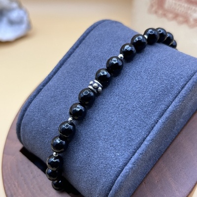 Pulseira em Prata 925 com Ônix Natural - Proteção, Força e Elegância Artesanal