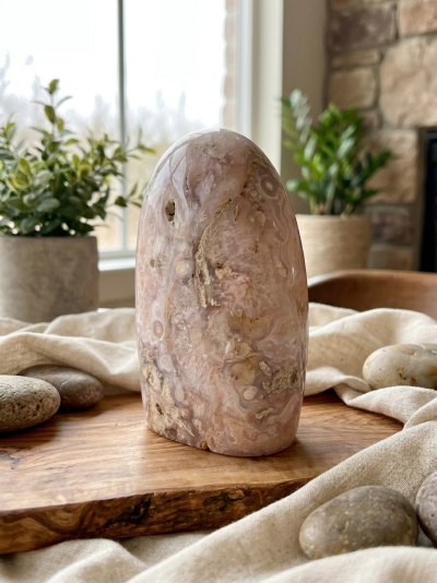Ágata de Flores Natural — 2,04 kg | Madagáscar