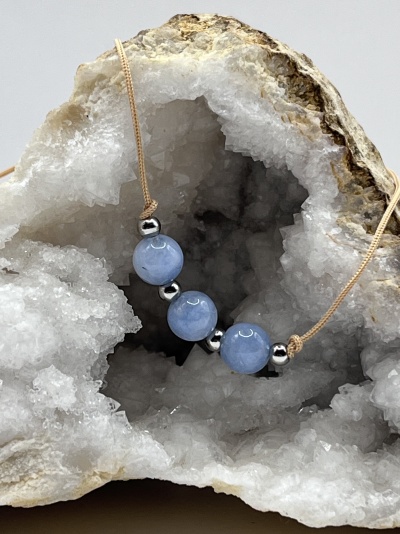 Pulseira Serenidade Azul - Água-Marinha