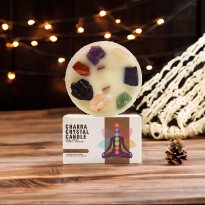 Velas de Cristal para Chakras Grandes - Sete Chakras
