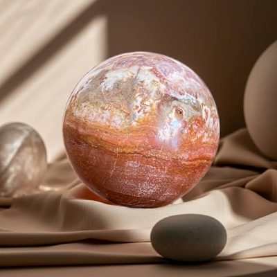 Esfera de Jaspe Policromado Natural – 439 g