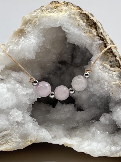 Pulseira Amor e Harmonia - Quartzo Rosa