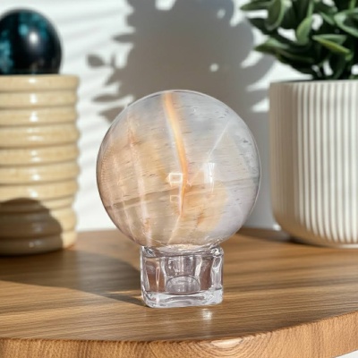Esfera de Ágata Natural de Madagáscar – 1449 g (100 mm)