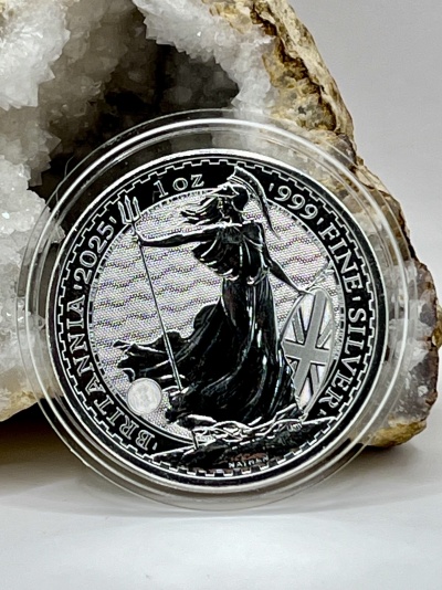 Britannia 2025 1 oz Prata £2 (The Royal Mint)
