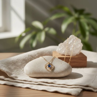 Colar Clementina: Elegância com Labradorite