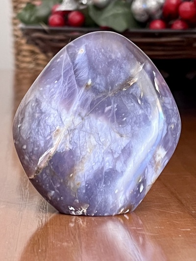 Ametista Polida em Forma Livre – Tons Suaves de Roxo - 286 g