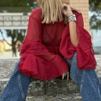 Blusa NO DUDARIA - bordeaux