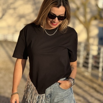 Camisola ADORNOS (LUMINA) - preta