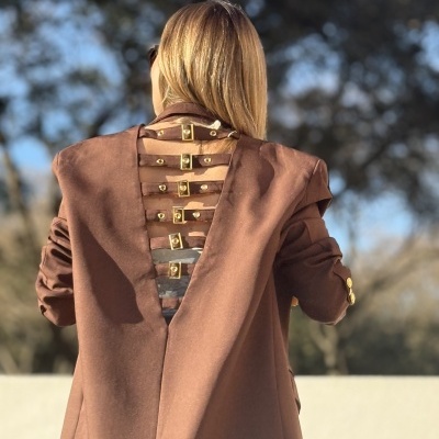 Blazer CREMALLERA (MOCHY) - castanho