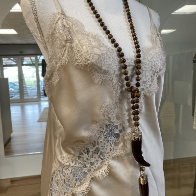 Colar QUE VA - castanho