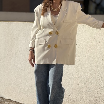 Blazer CREMALLERA (MOCHY) - branco