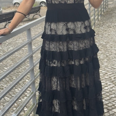 Vestido LARGO - preto