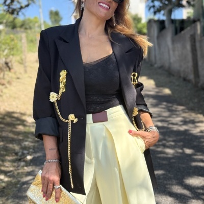 Calças VAMOS A BAILAR - amarela