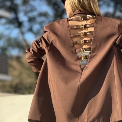 Blazer CREMALLERA (MOCHY) - castanho